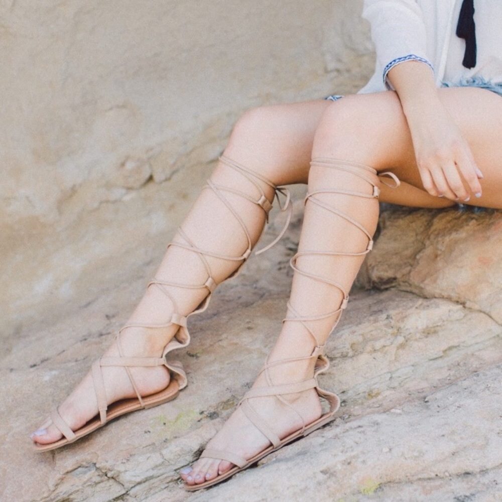 Nude gladiator sandals